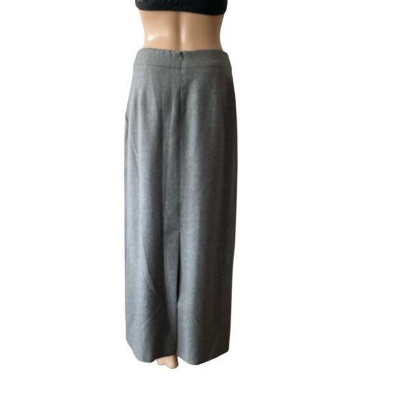 Brooks 346 Gray Pencil Maxi Size 4 Wool Skirt - Picture 3 of 9